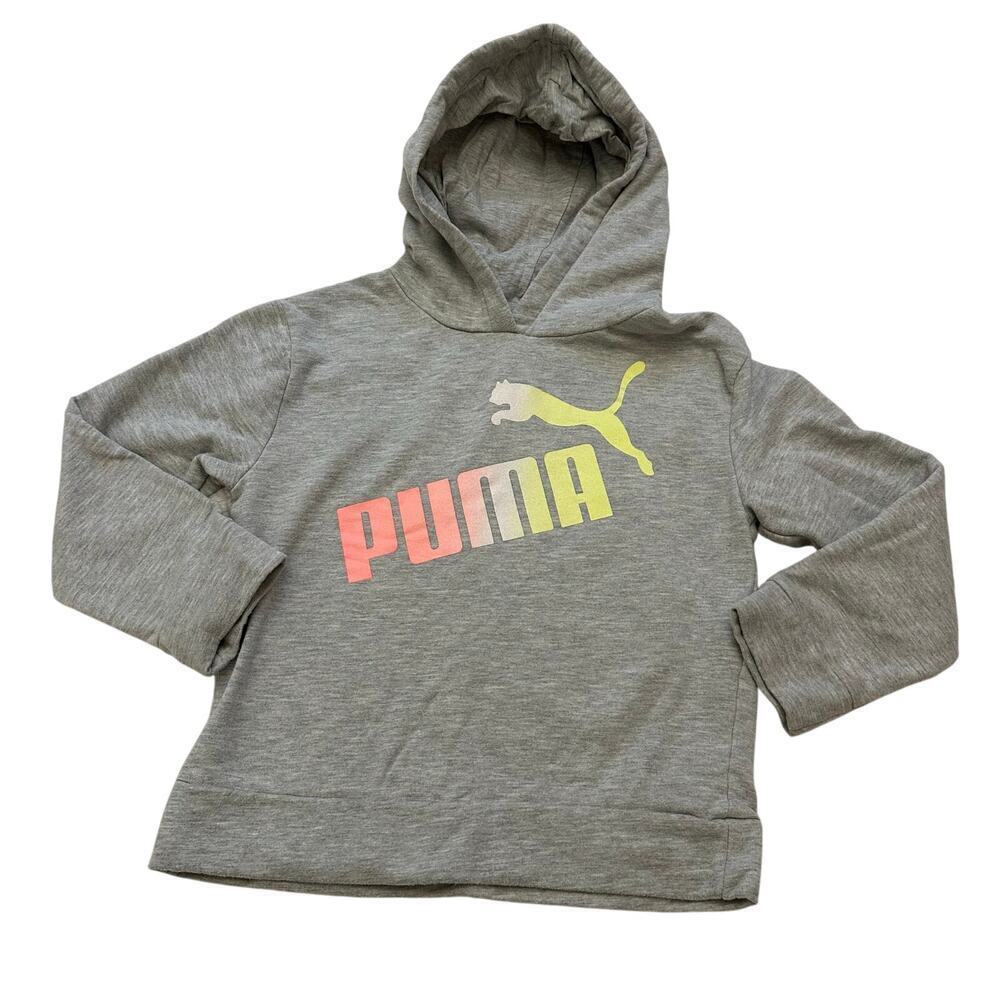 Girl's Grey Logo Hoodie sz 7 (s) Back to School Clothes